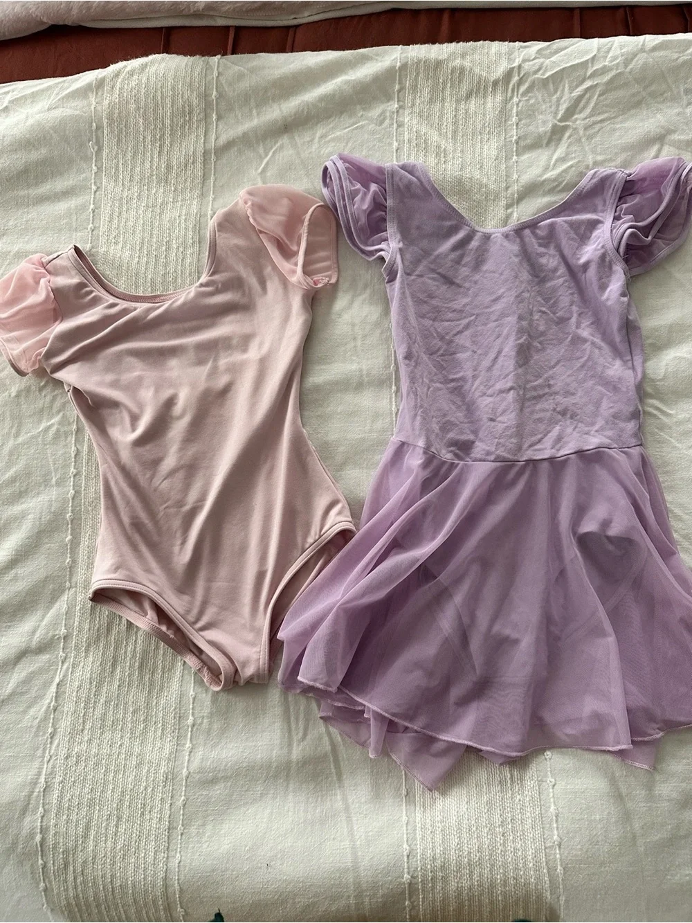 Capezio Pink & Lavender Girls Ballet Leotard Set